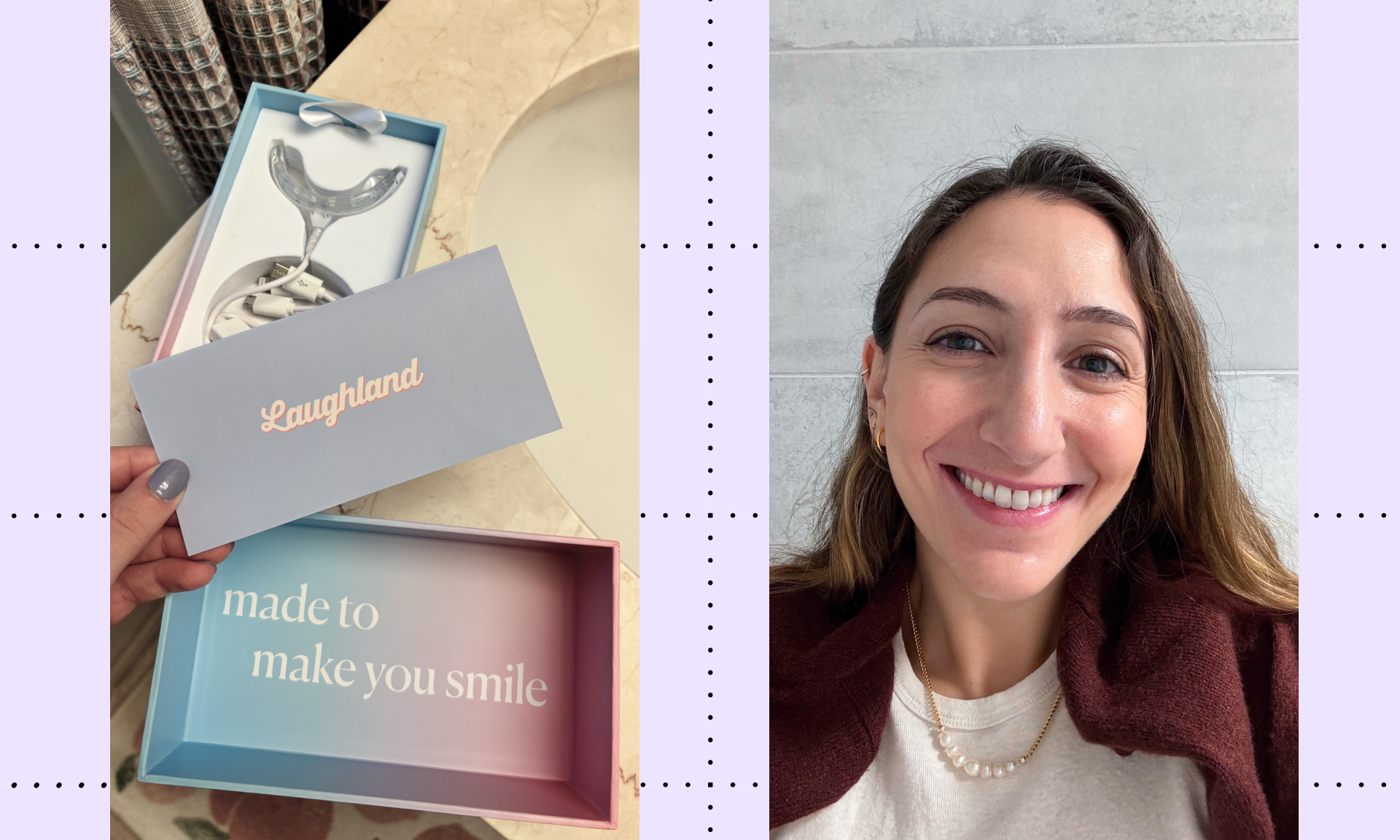 review of Laughland's teeth whitening kit