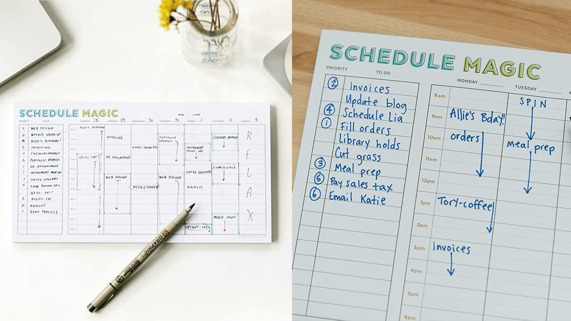 Weekly Tear-off Scheduler