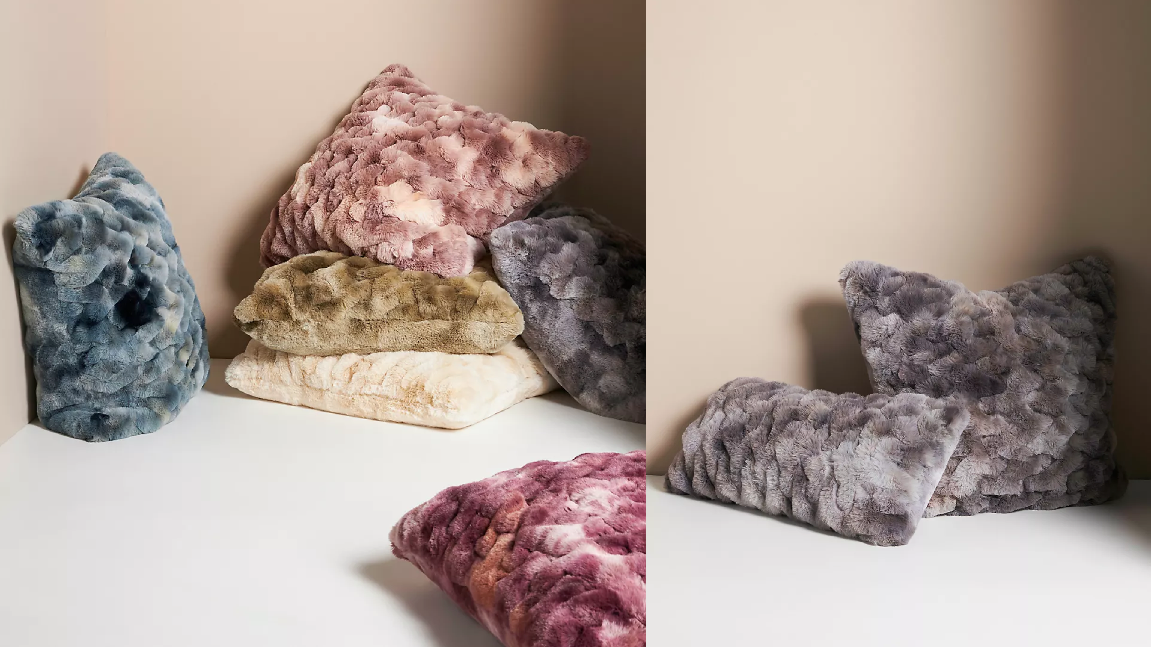 faux fur pillows