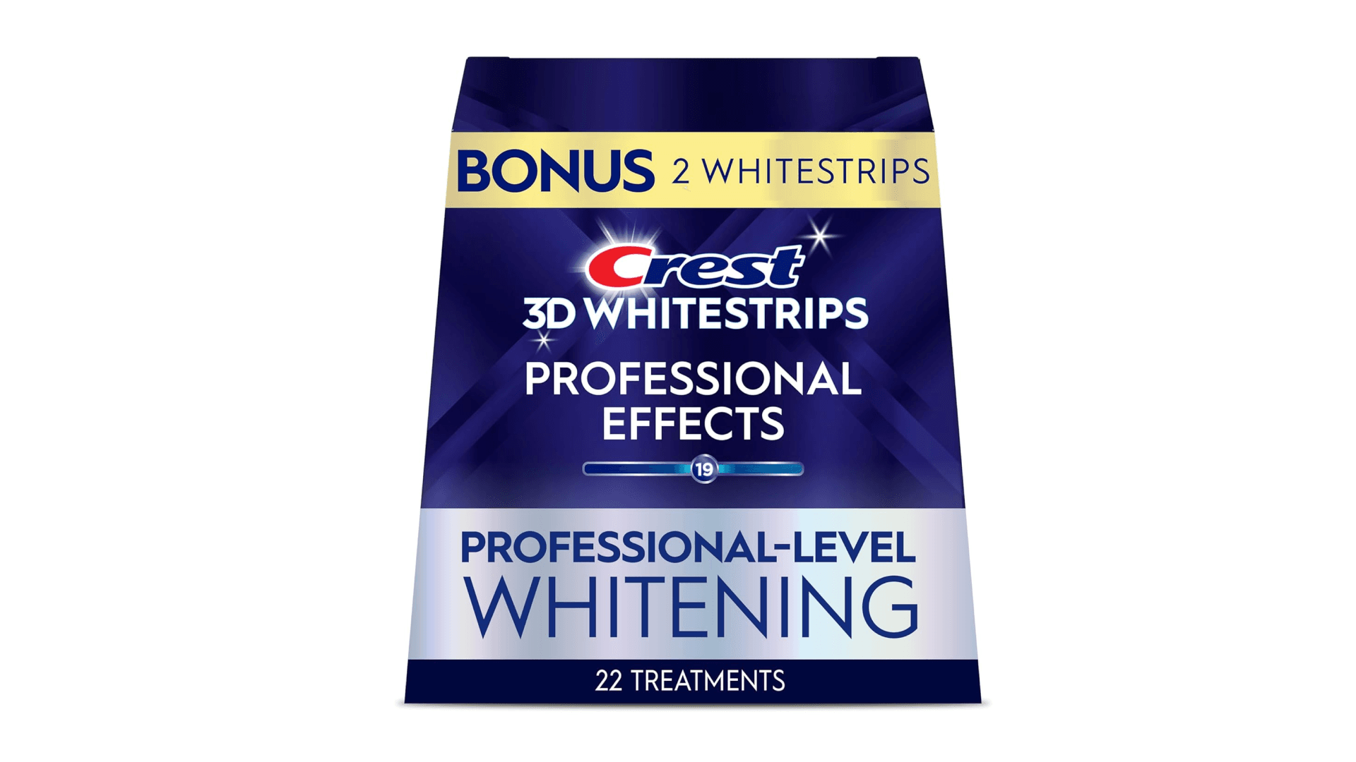 Crest 3D Whitestrips Professional Effects – Teeth Whitening Kit, 22 Treatments (20 + 2 Bonus), Each with 1 Upper/1Lower, 44 Strips – Crest 3DWhite Teeth Whitening Strips