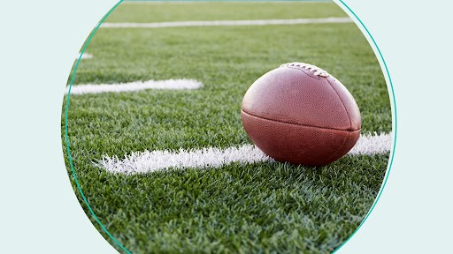 Football on field