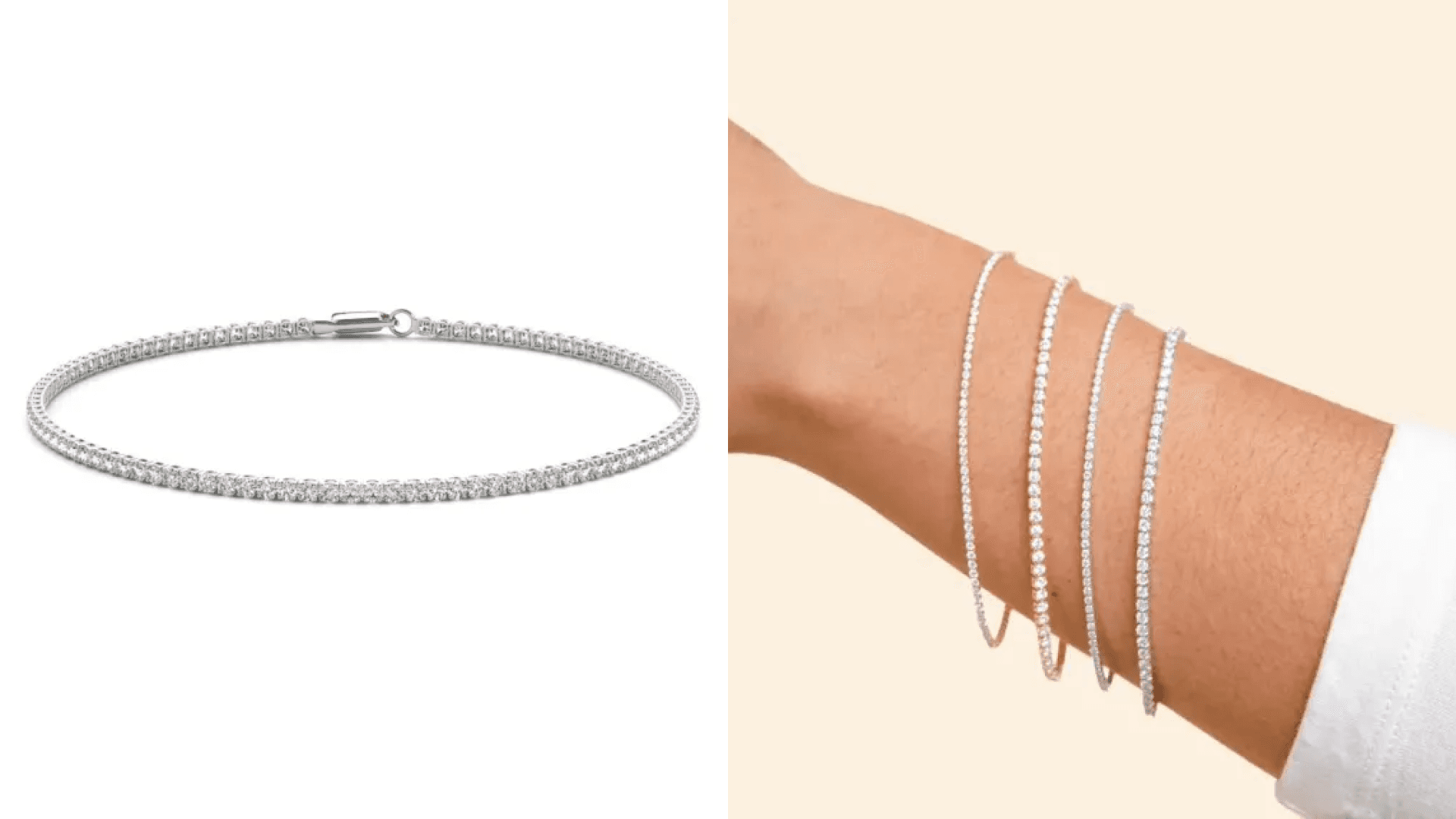 lab-grown tennis bracelet