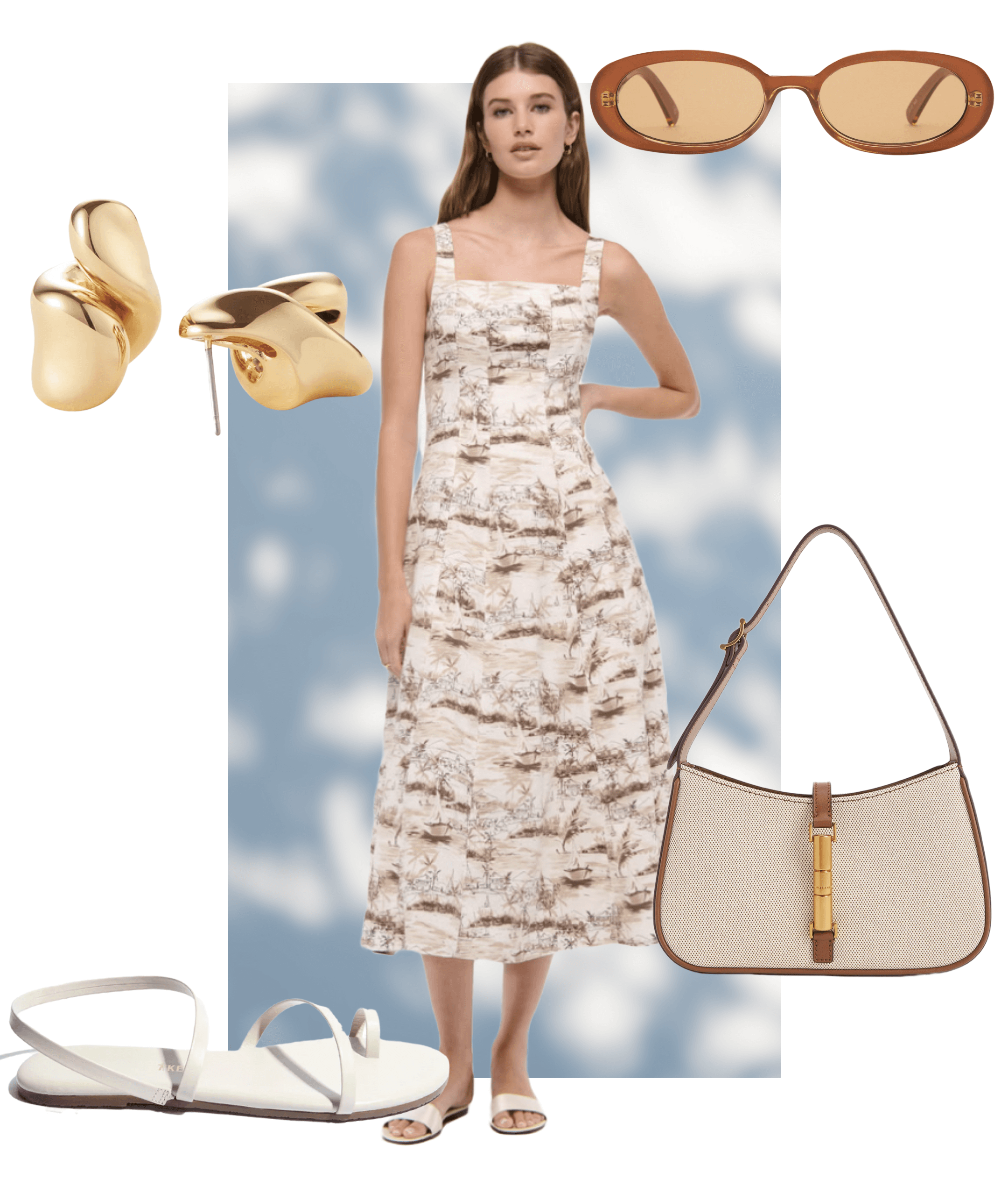 midi dress vacation outfit