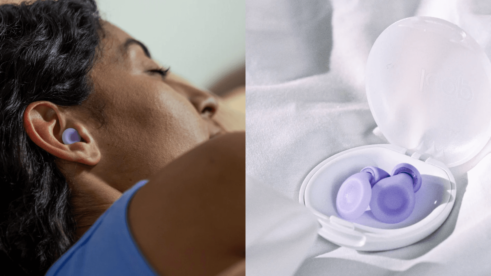 Woman wearing purple Loops Dream