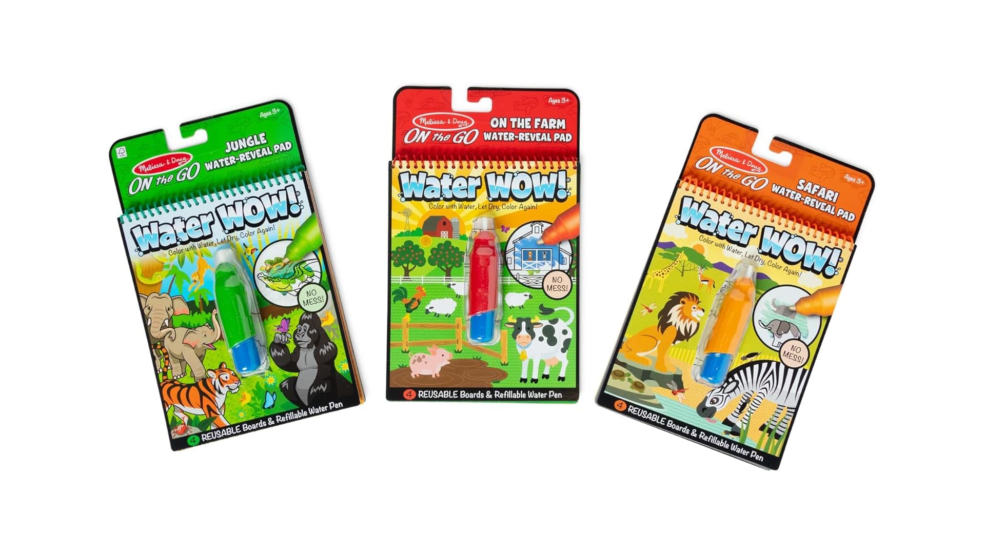 Melissa & Doug On the Go Water Wow! Reusable Color with Water Activity Pad