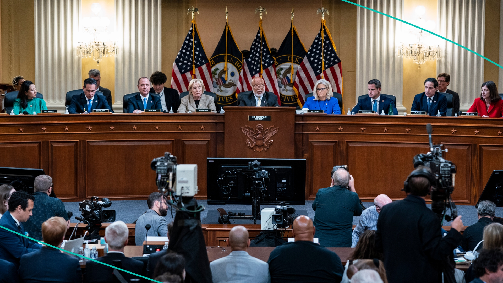 The Select Committee to Investigate the January 6th Attack on the U.S. Capitol on June 09, 2022 on Capitol Hill in Washington, DC.