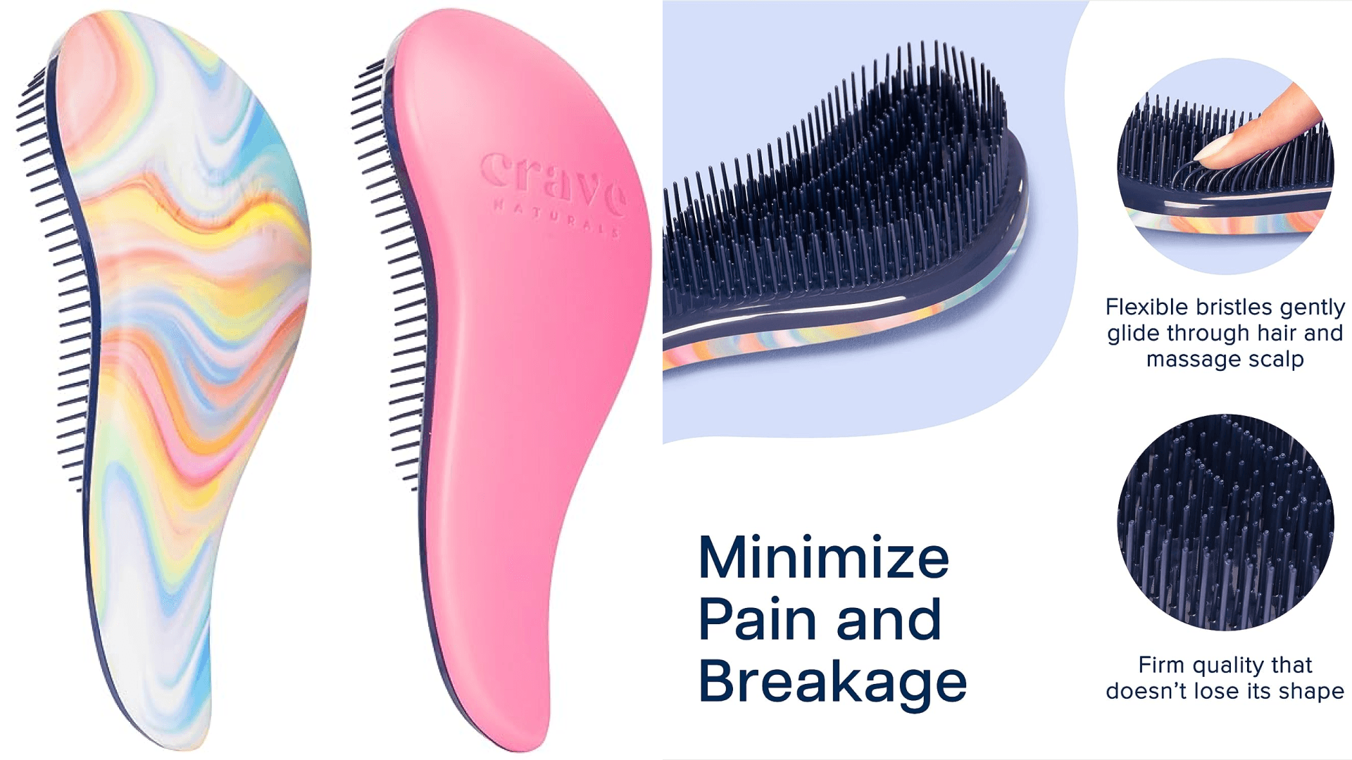 crave naturals detangling brush