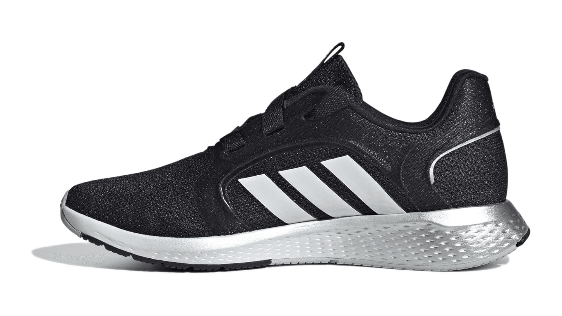 adidas Women's Edge Lux 5 Running Shoe, Core Black/White/Matte Silver, 7