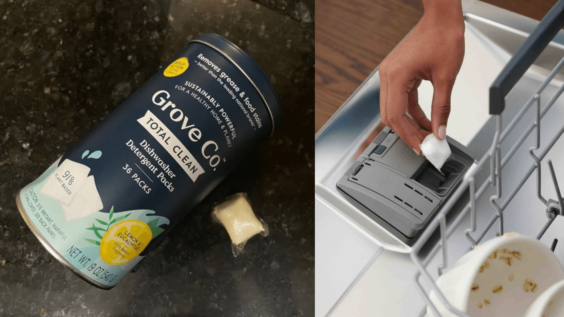 Grove Co., Total Clean Dishwasher Detergent Packs