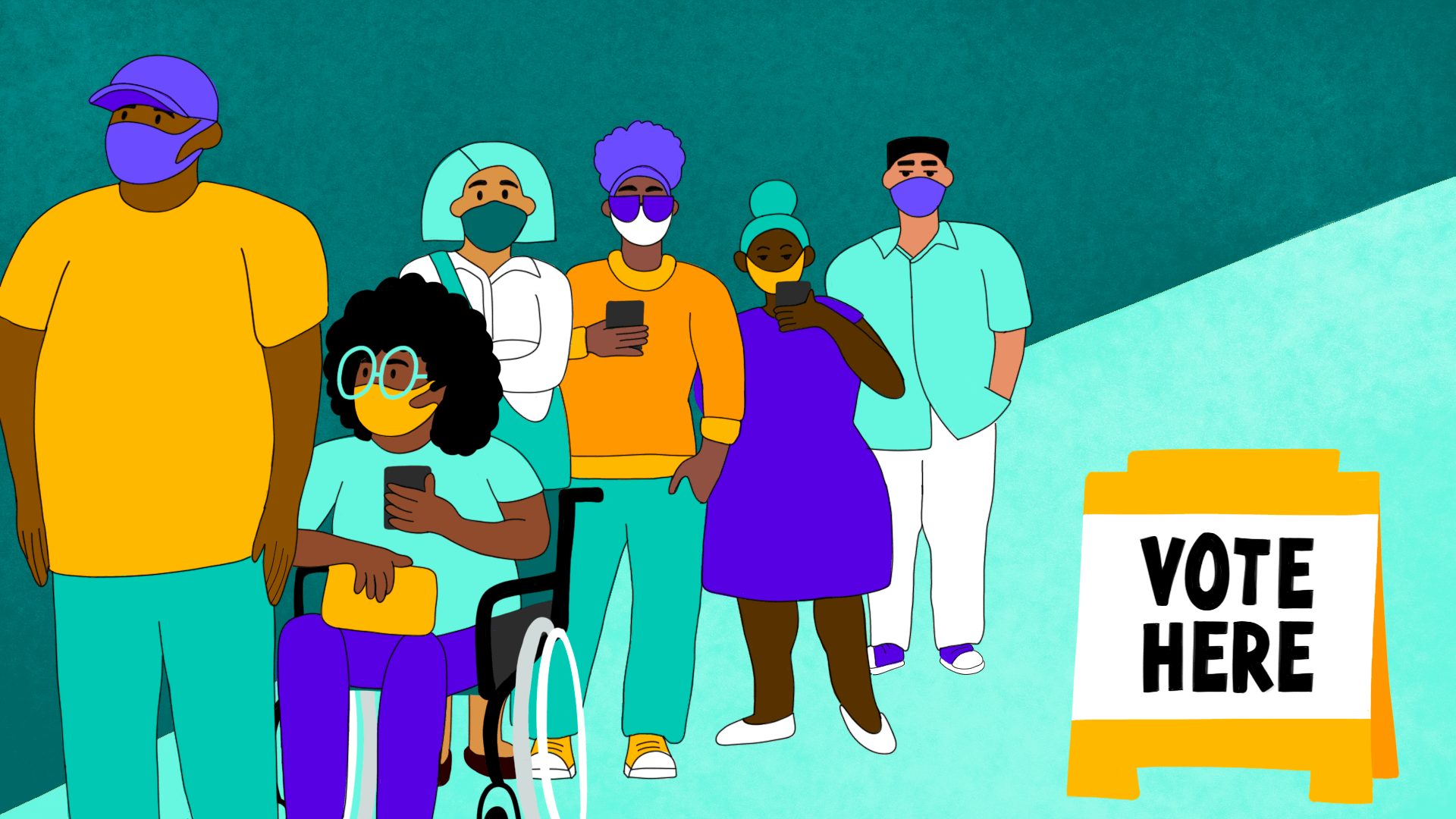 Black History Month Voting Line theSkimm