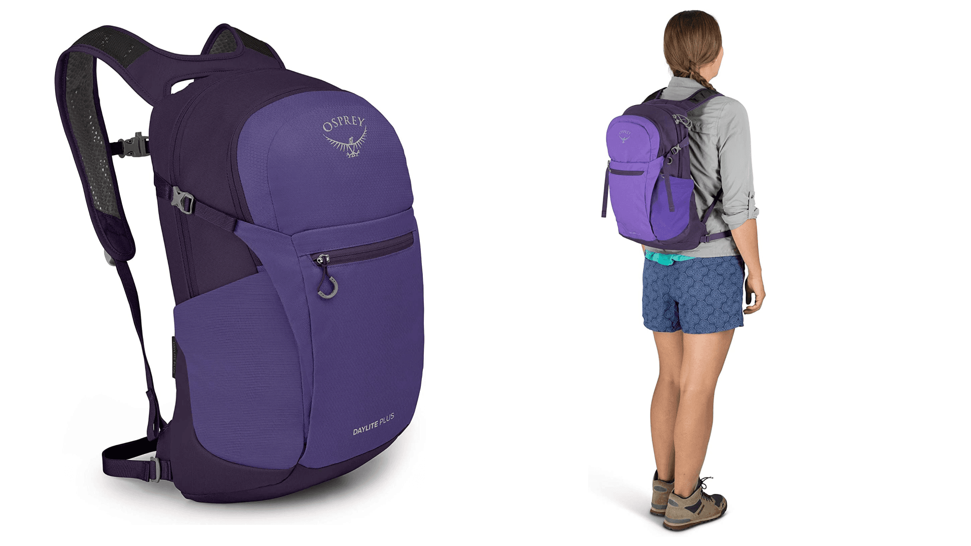 Woman wearing a backpack