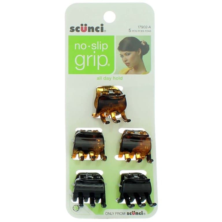 scunci no-slip grip small jaw clips