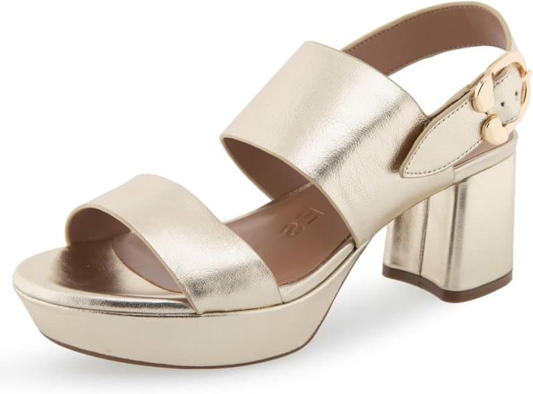 gold aerosoles camera sandals