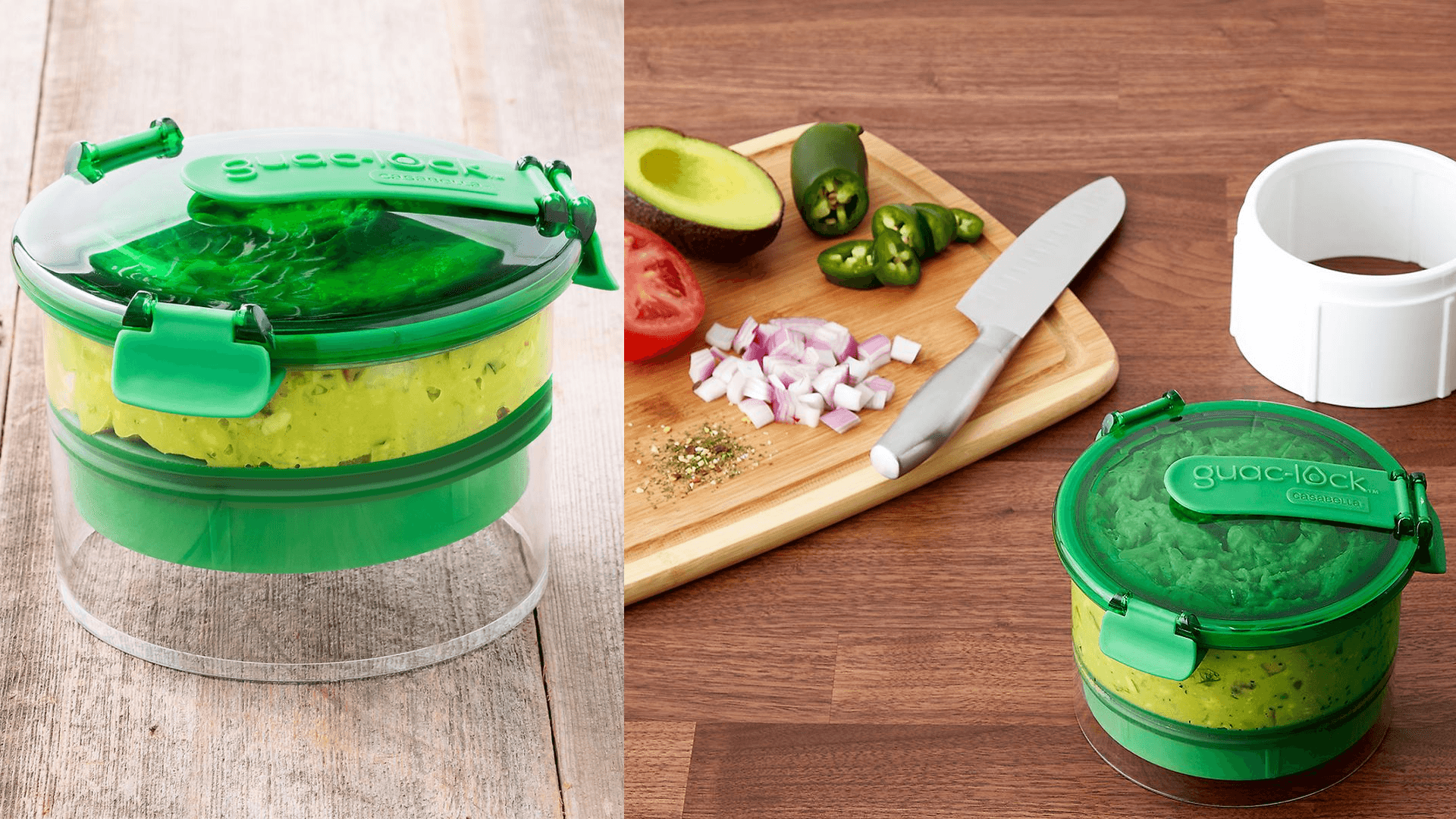 A guac storage container