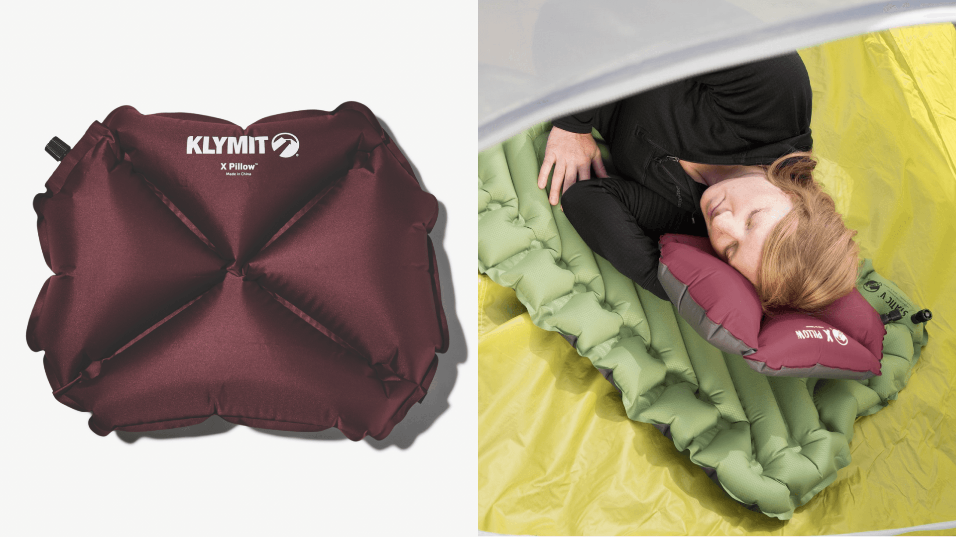 Bespoke camping pillow