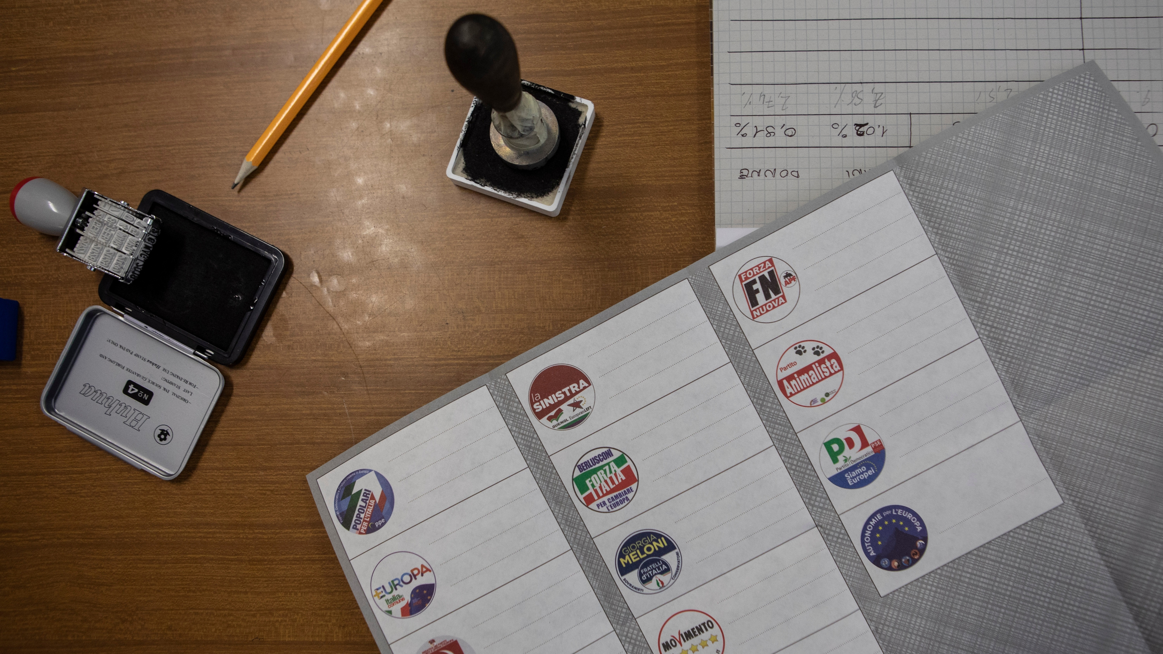 EU Parliamentary Elections Ballot