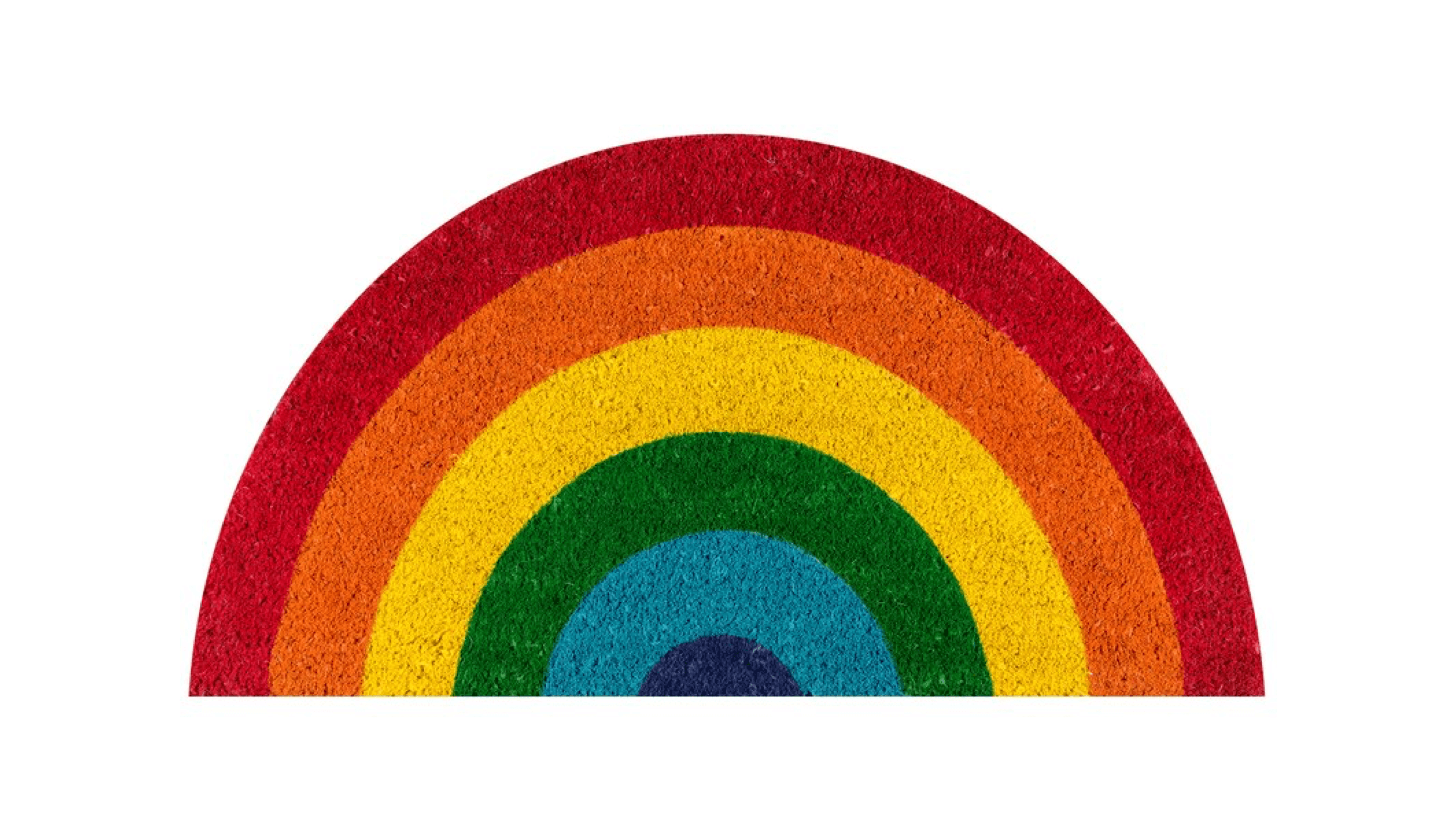 rainbow doormat