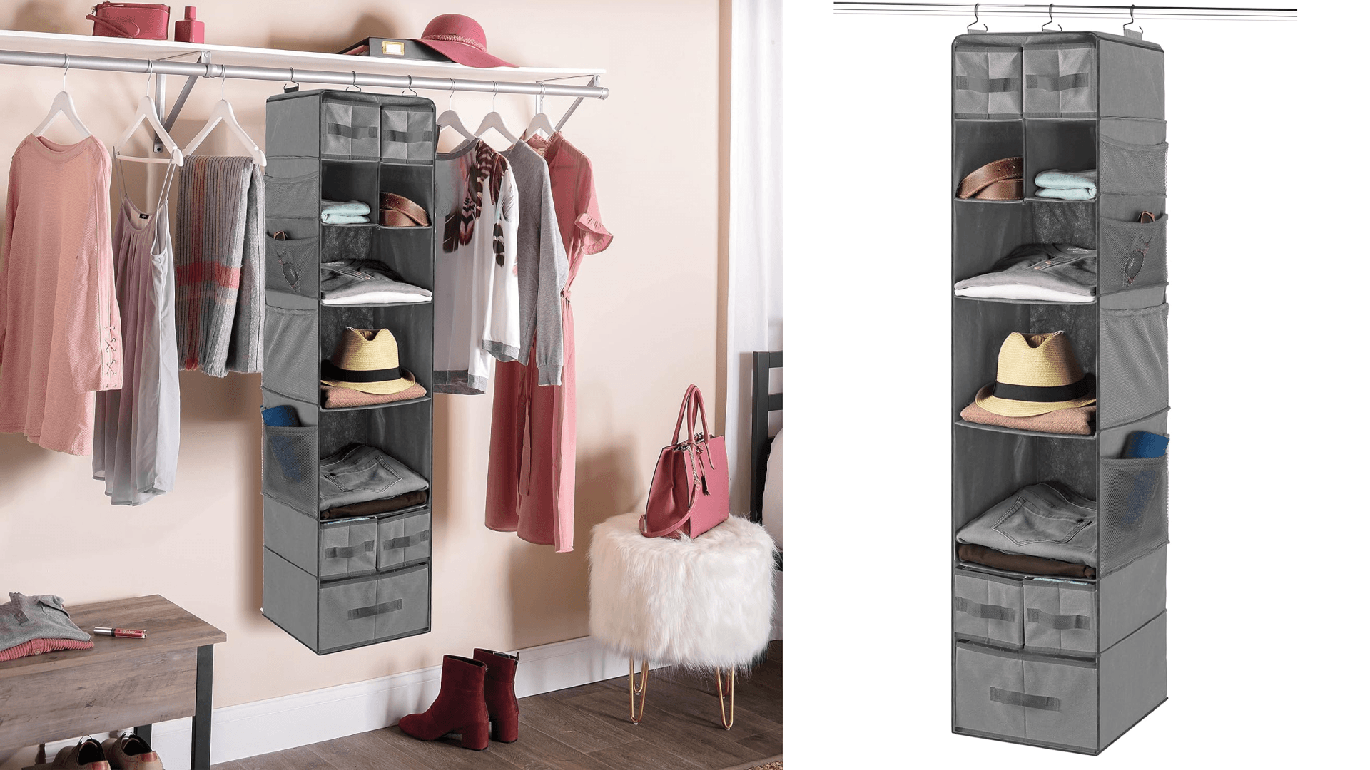 hanging shelf for inside closet