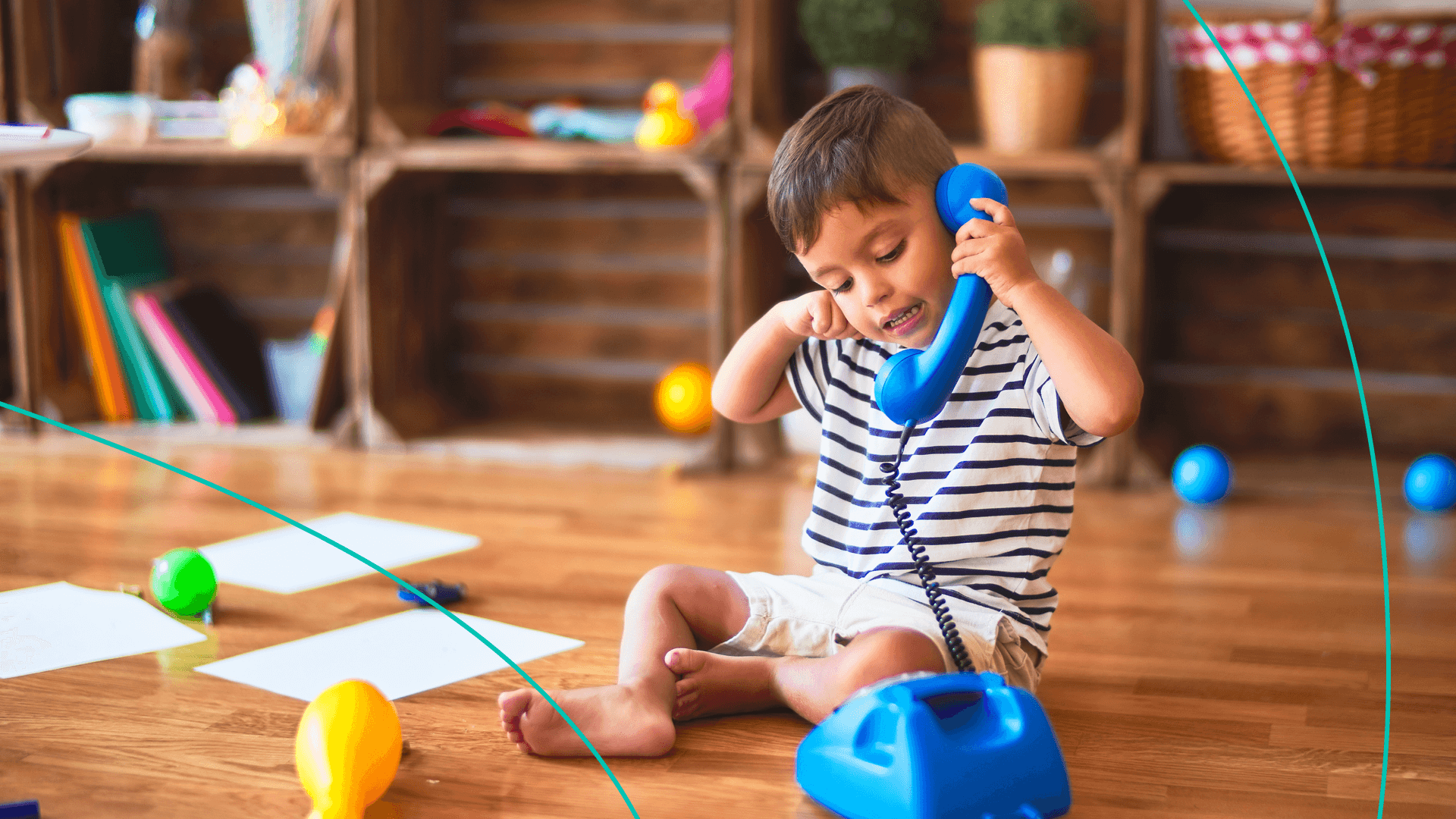 Child talking on phone