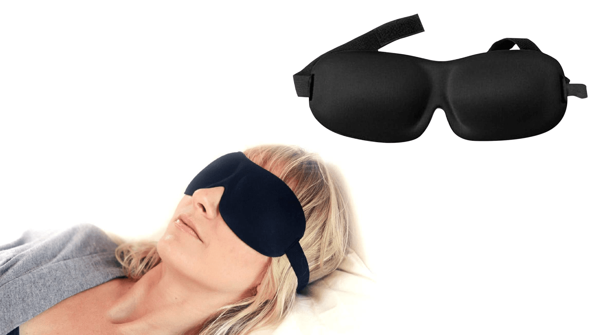 Contoured sleep mask