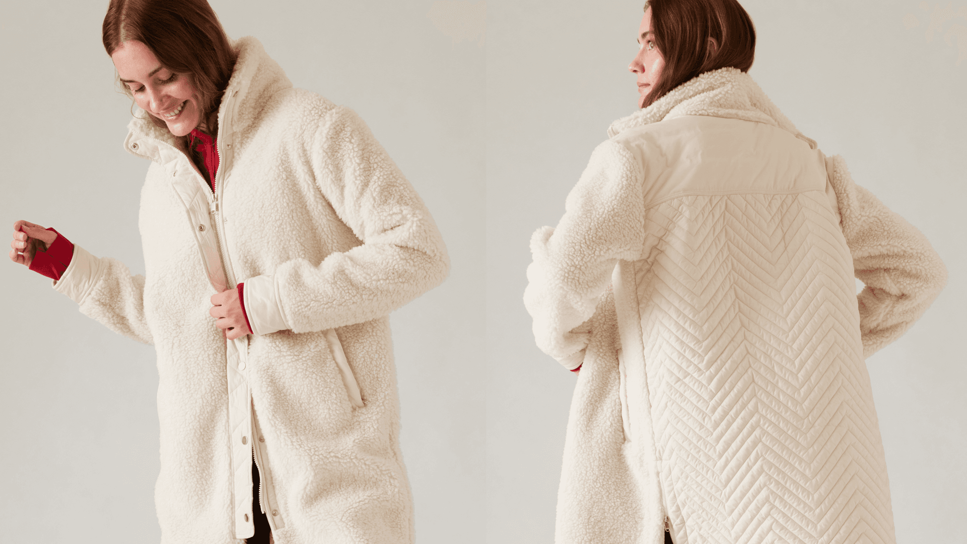 cozy day hybrid coat