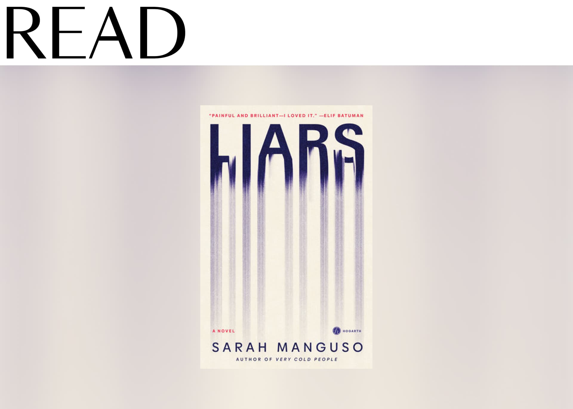Read "Liars" by Sarah Manguso