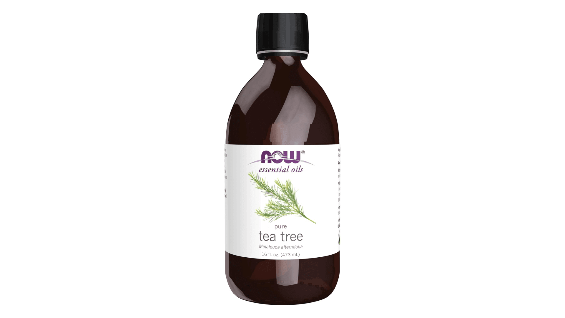 NOW Foods Essential Oils, Tea Tree Oil, Cleansing Aromatherapy Scent, Steam Distilled, 100% Pure, Vegan, Child Resistant Cap, 16-Ounce
