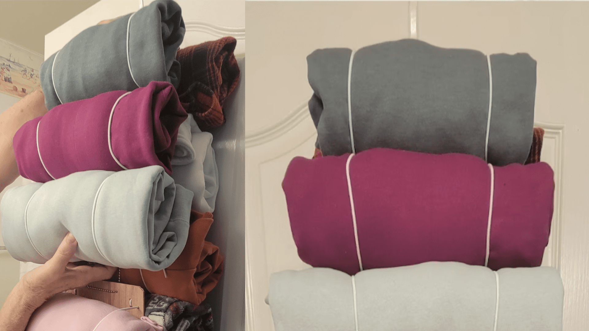 t-shirt storage system for closets