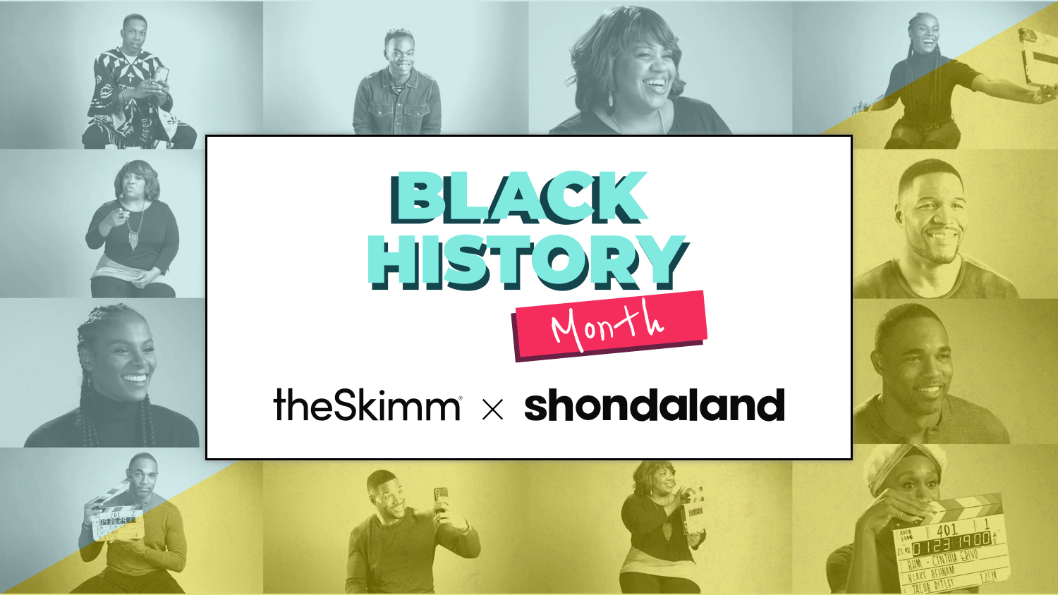 theSkimm x Shondaland Black History Month Logo