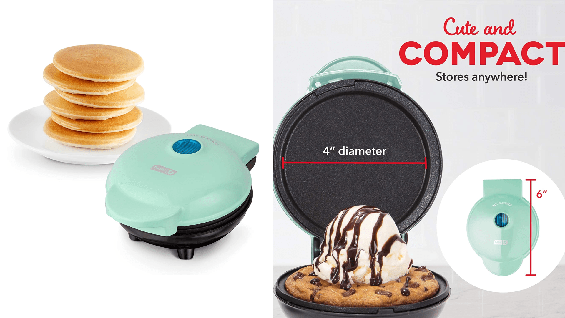 Dash mini pancake maker for pancakes for one