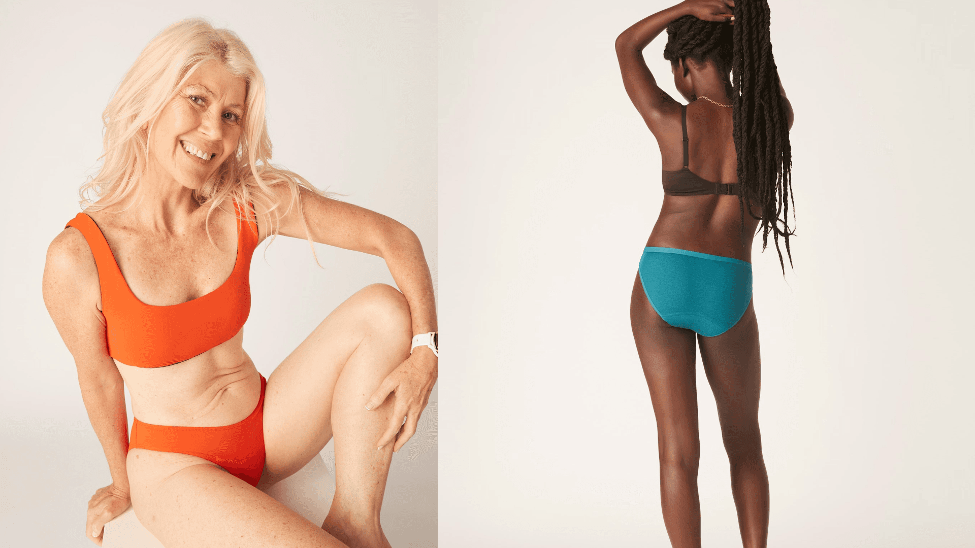 Orange bra and panty set