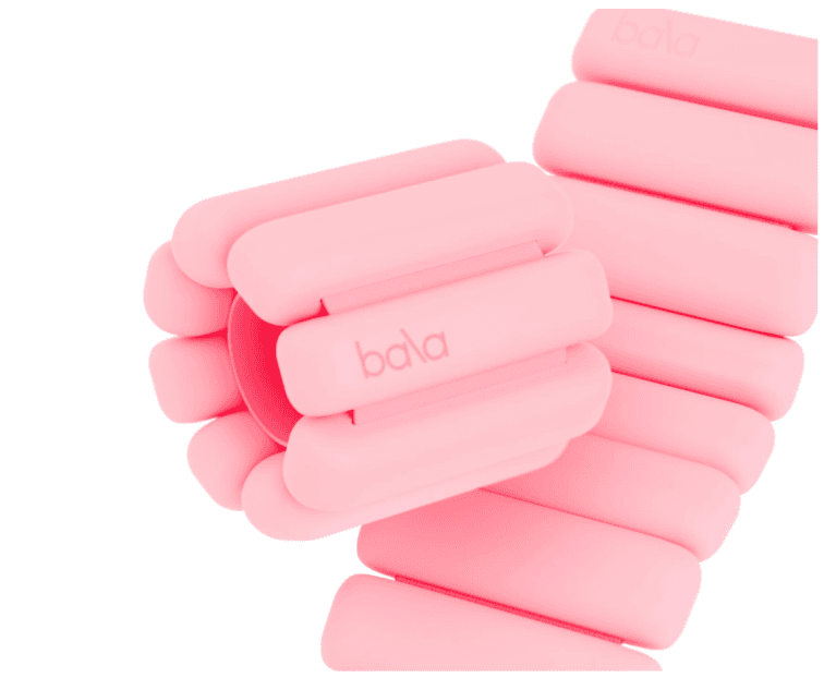 pink bala bangles on white background