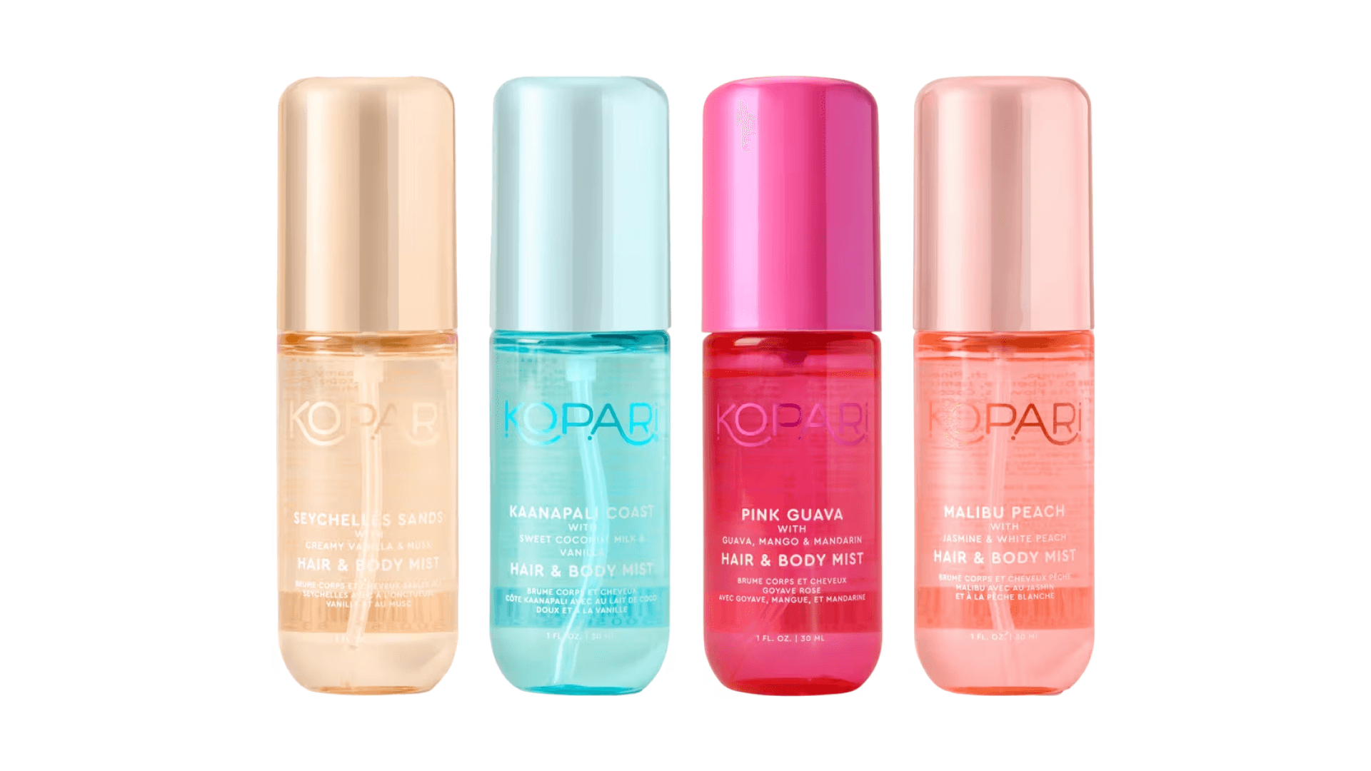 body and hair mists
