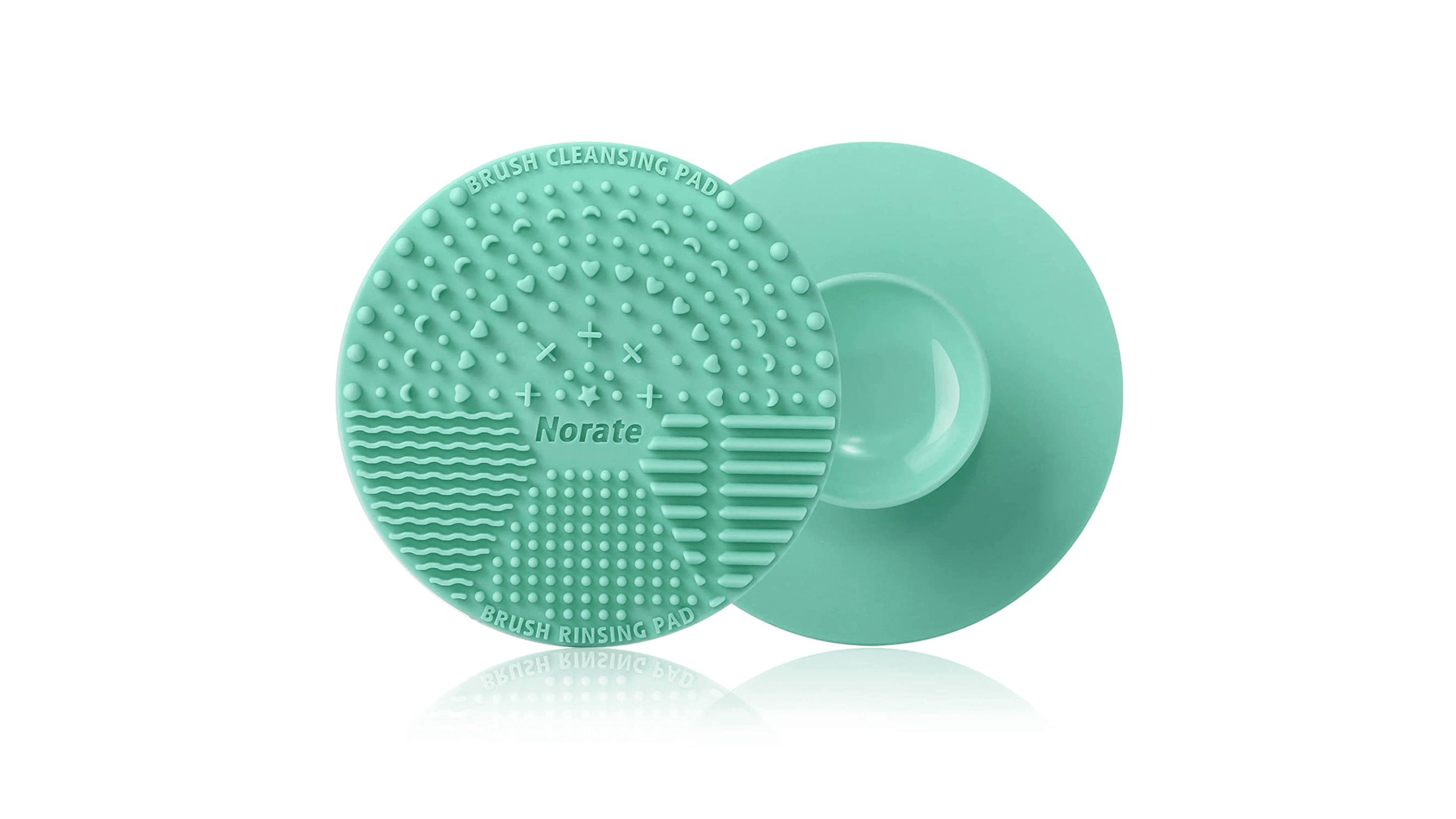 Silicone makeup brush cleaning mat