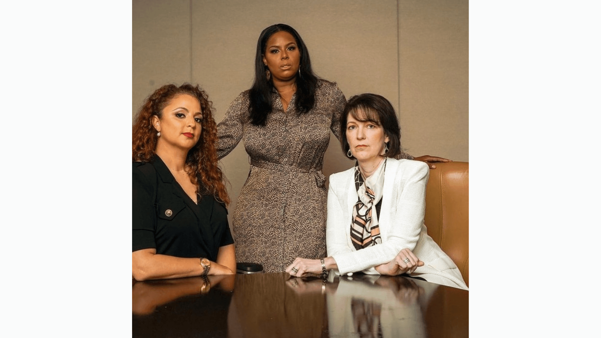 Dia Simms with Erin Harris and the CEO of Diageo North America.