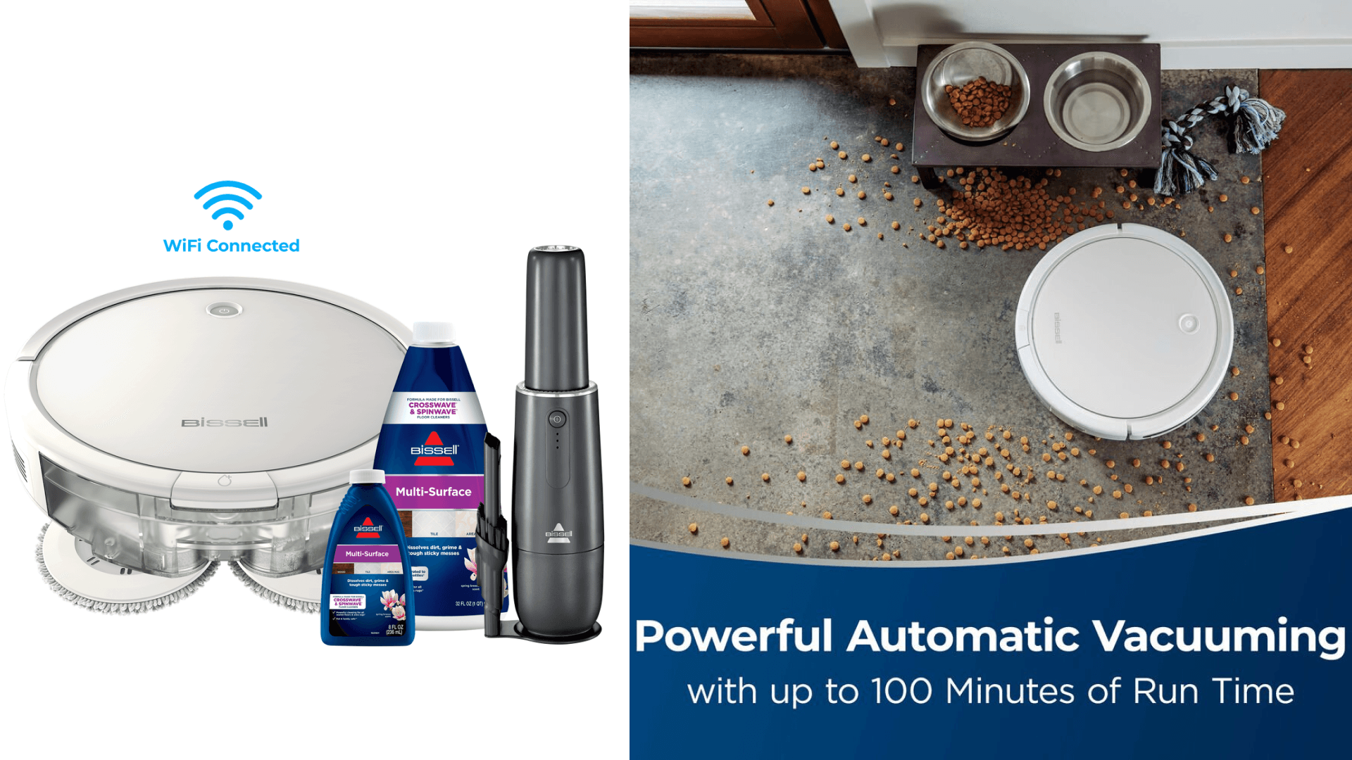 Bissell Robot Vacuum with Handheld vacuum