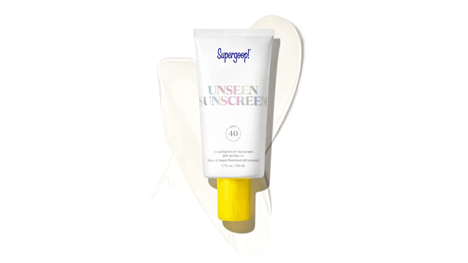 Supergoop! Unseen Sunscreen - SPF 40 - Invisible, Broad Spectrum Face Sunscreen + Makeup-Gripping Primer - Weightless, Scentless, Oil Free - For All Skin Types & Skin Tones - 0.5 fl oz