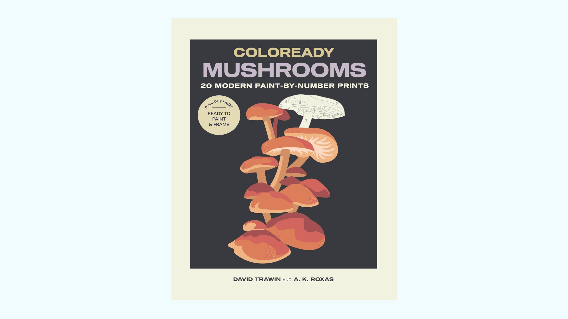 Coloready Mushrooms: 20 Modern Paint-by-Number Prints