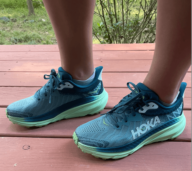 Hoka challenger 7 on the author