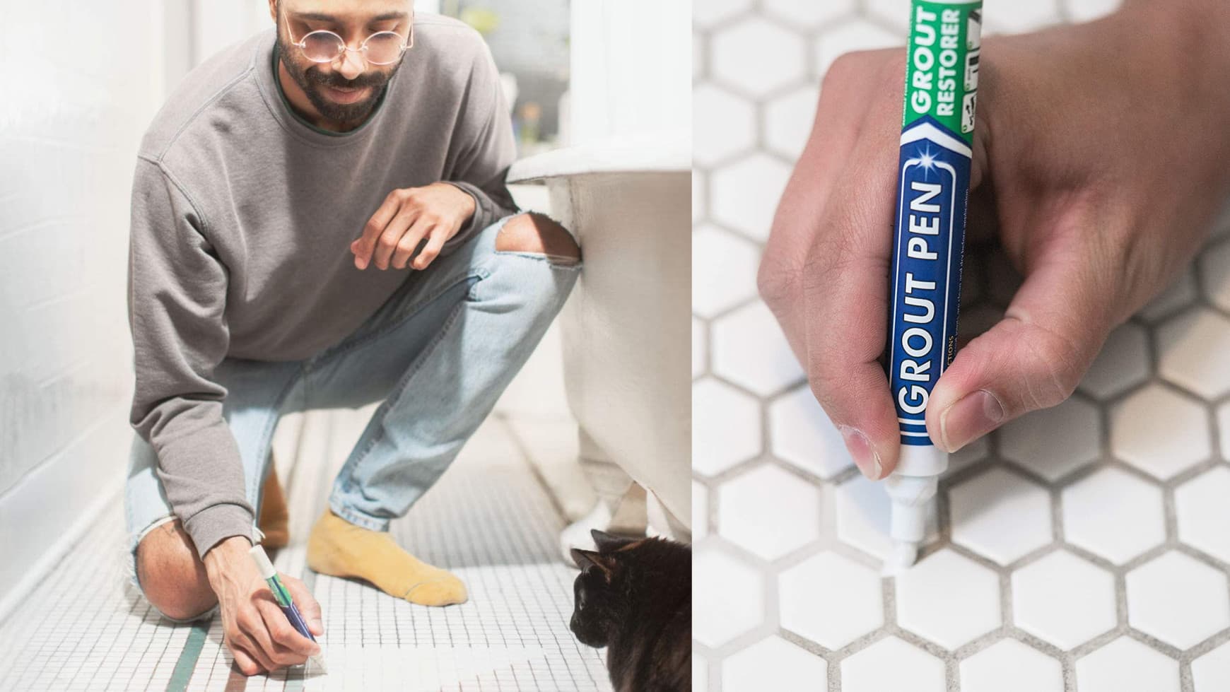 grout pen for bathroom floors
