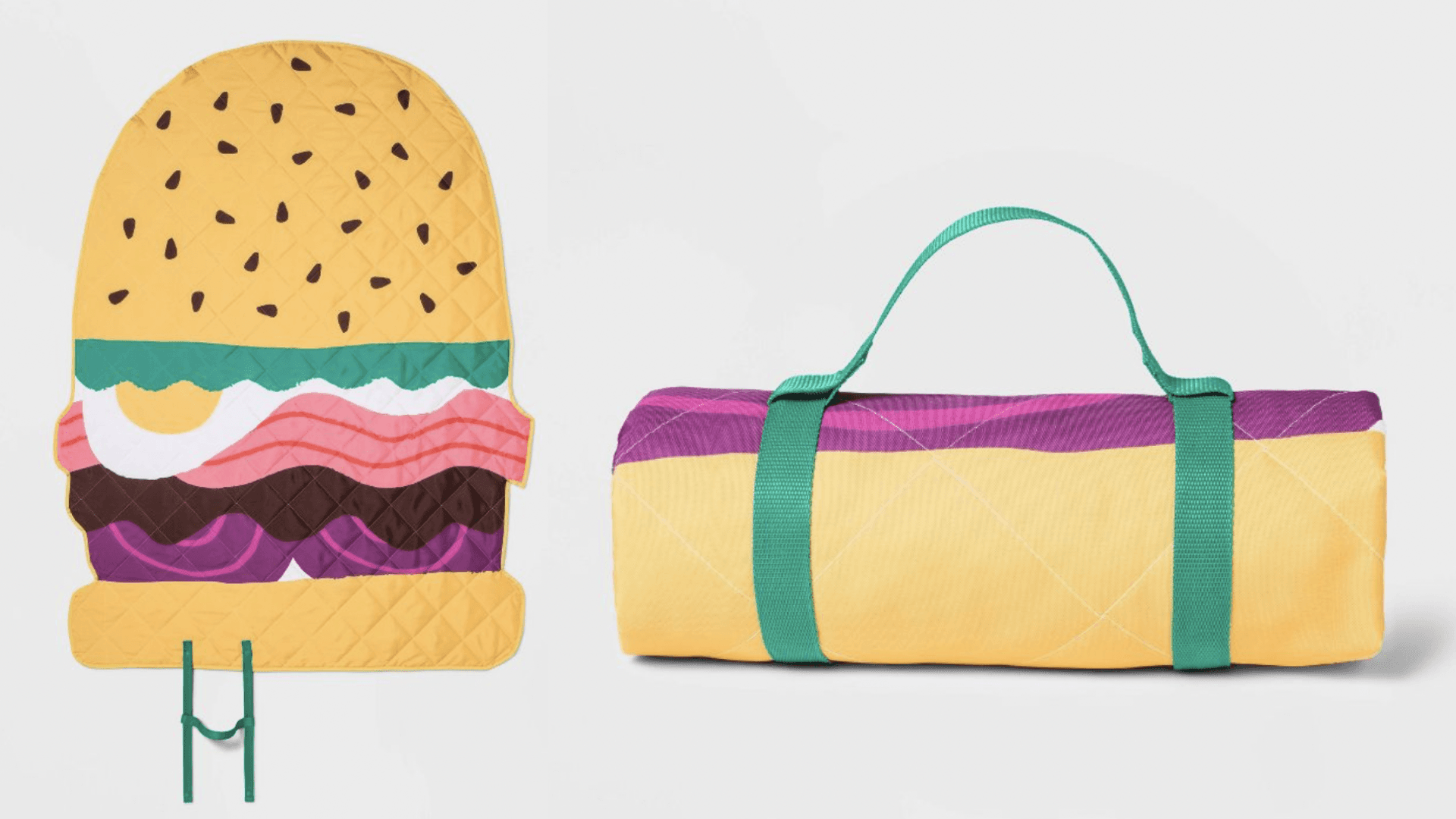 burger padded blanket