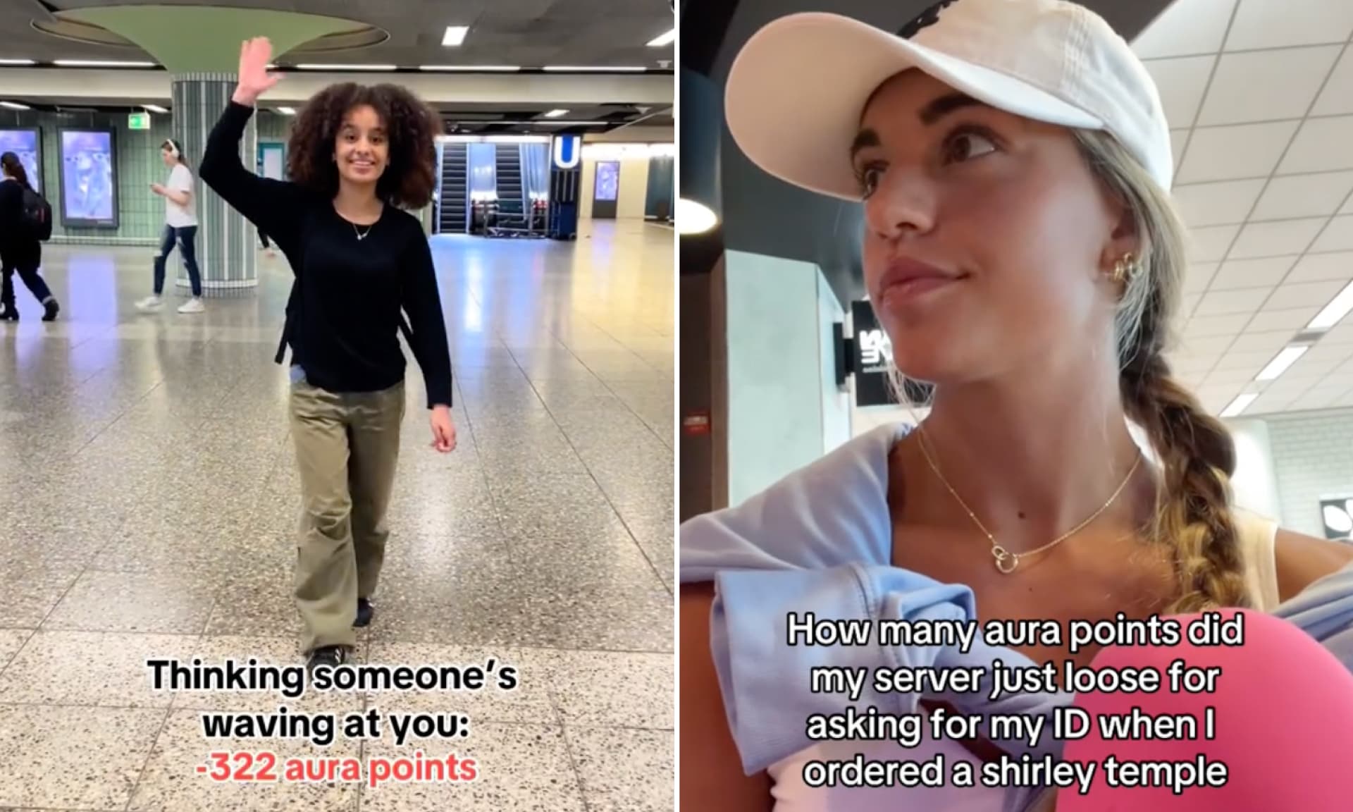 TikTokers talking about losing aura points.