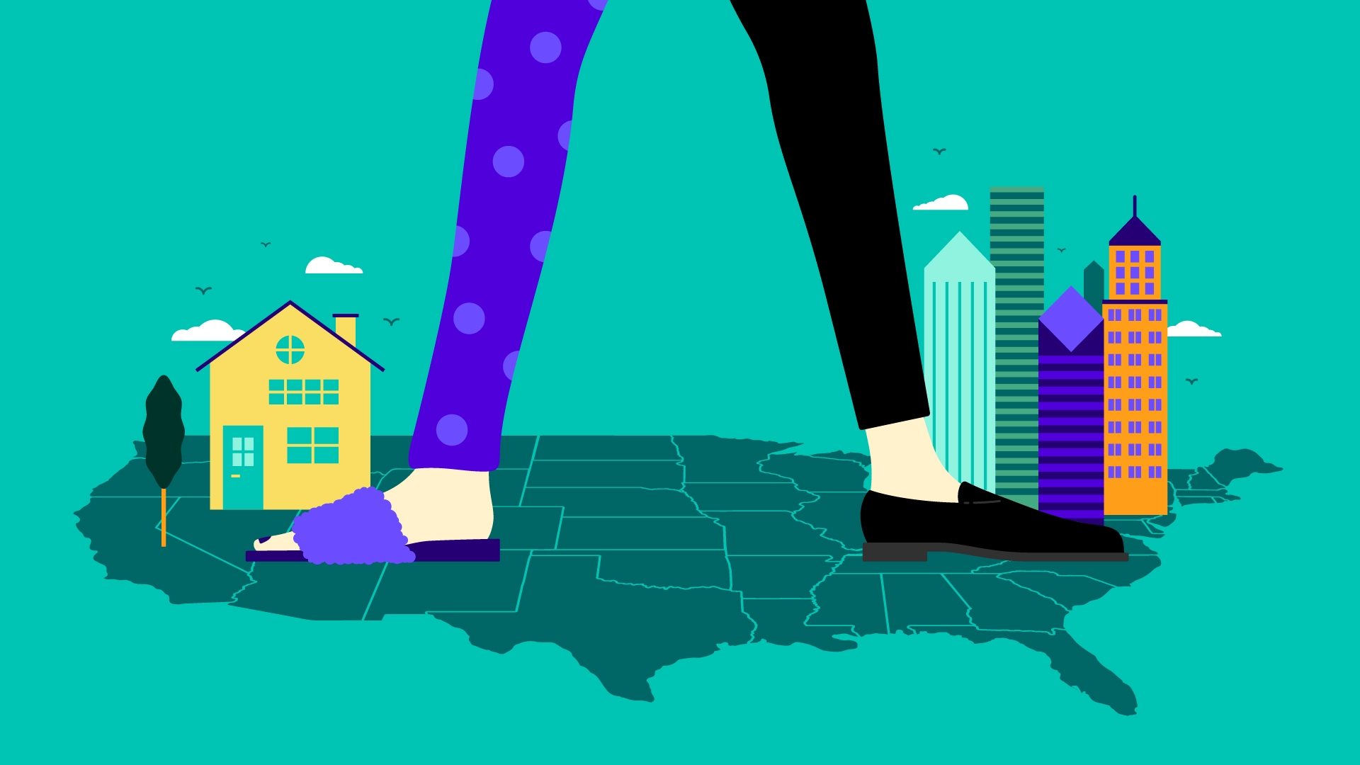 One foot at home, one foot at work