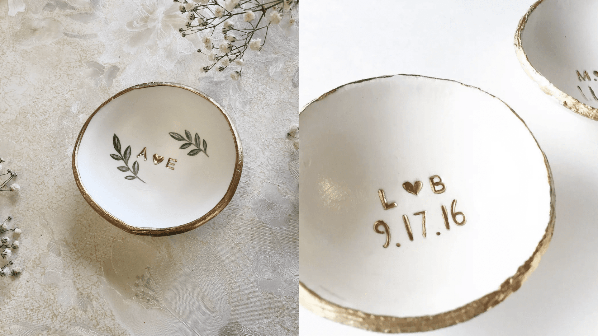 Handpainted jewelry dish