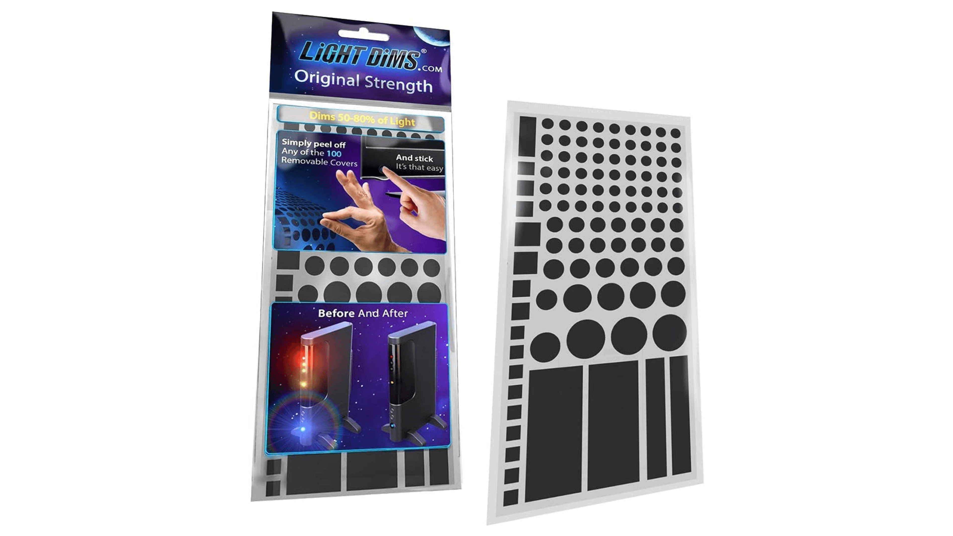 Light-dimming stickers