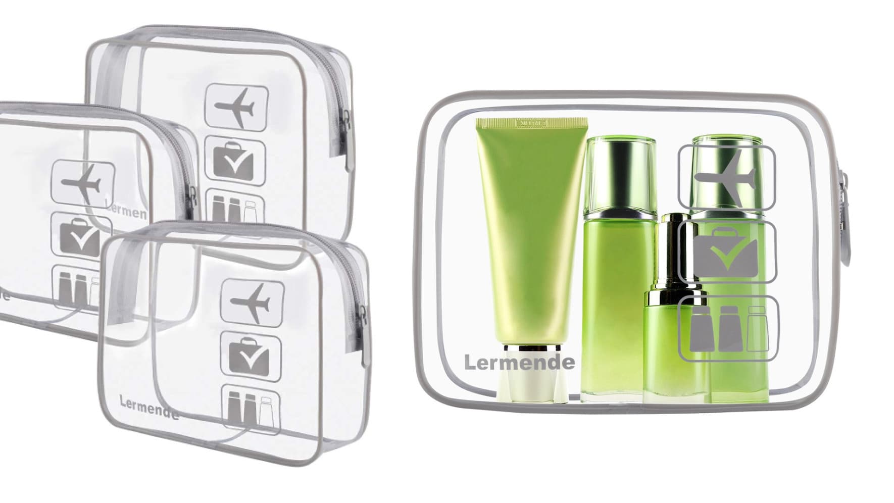 A clear, TSA-approved bag