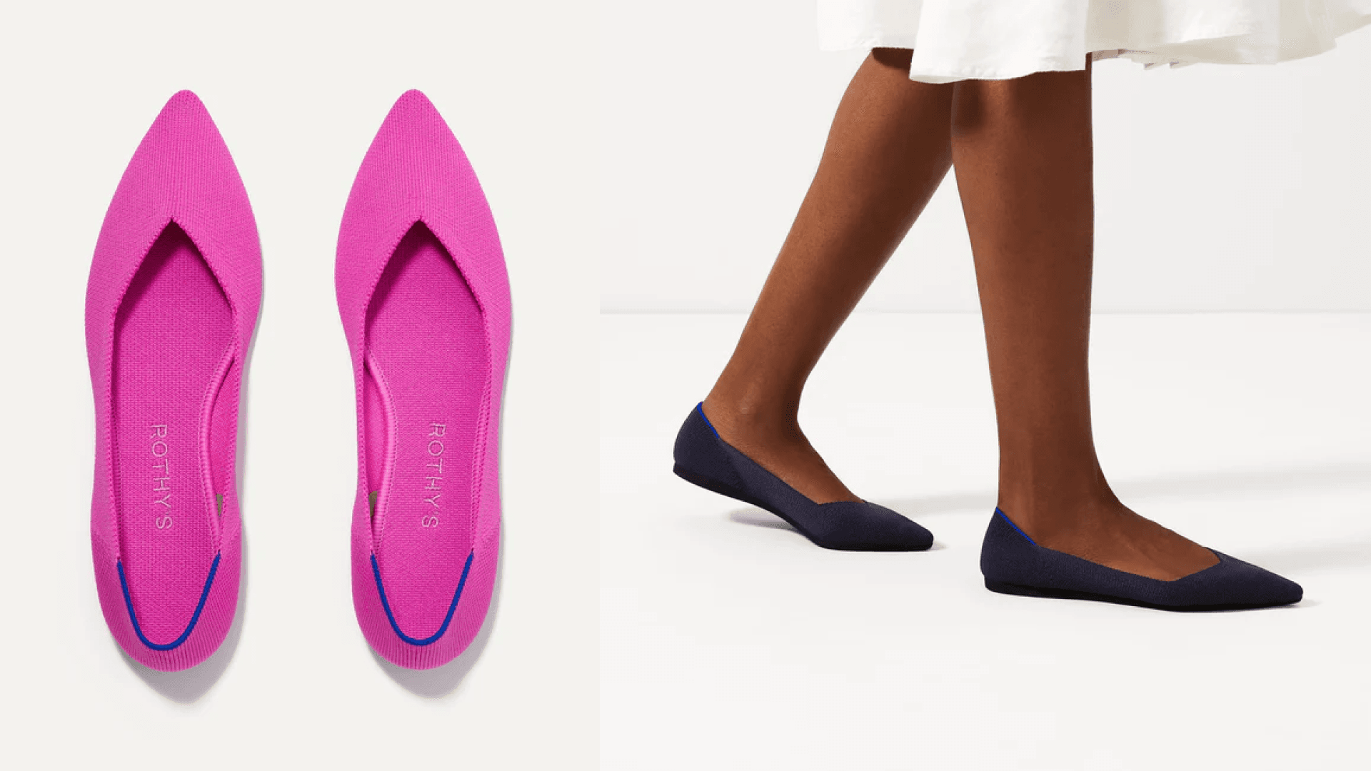 Rothy's pointed flat