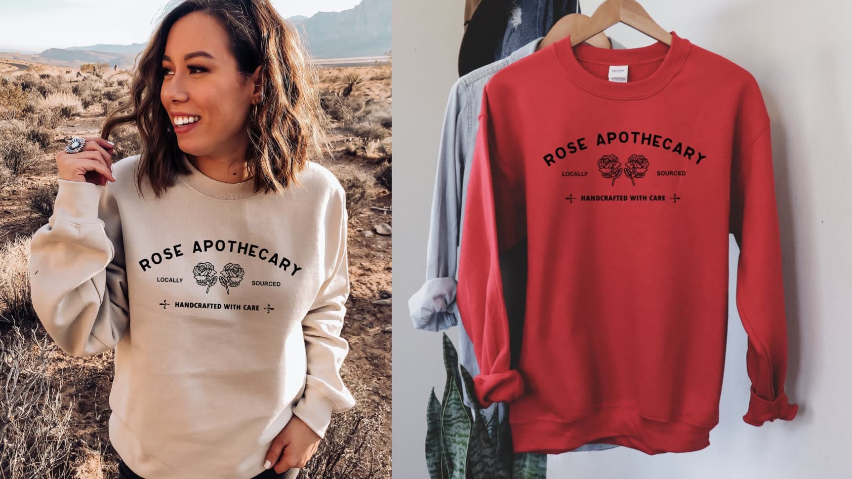 schitt's creek rose apothecary sweatshirt