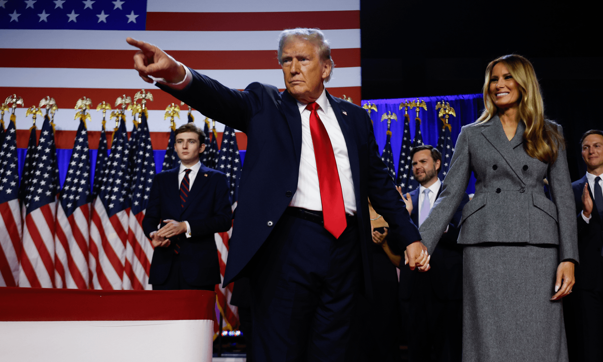 President Elect Donald Trump and First Lady Melania Trump