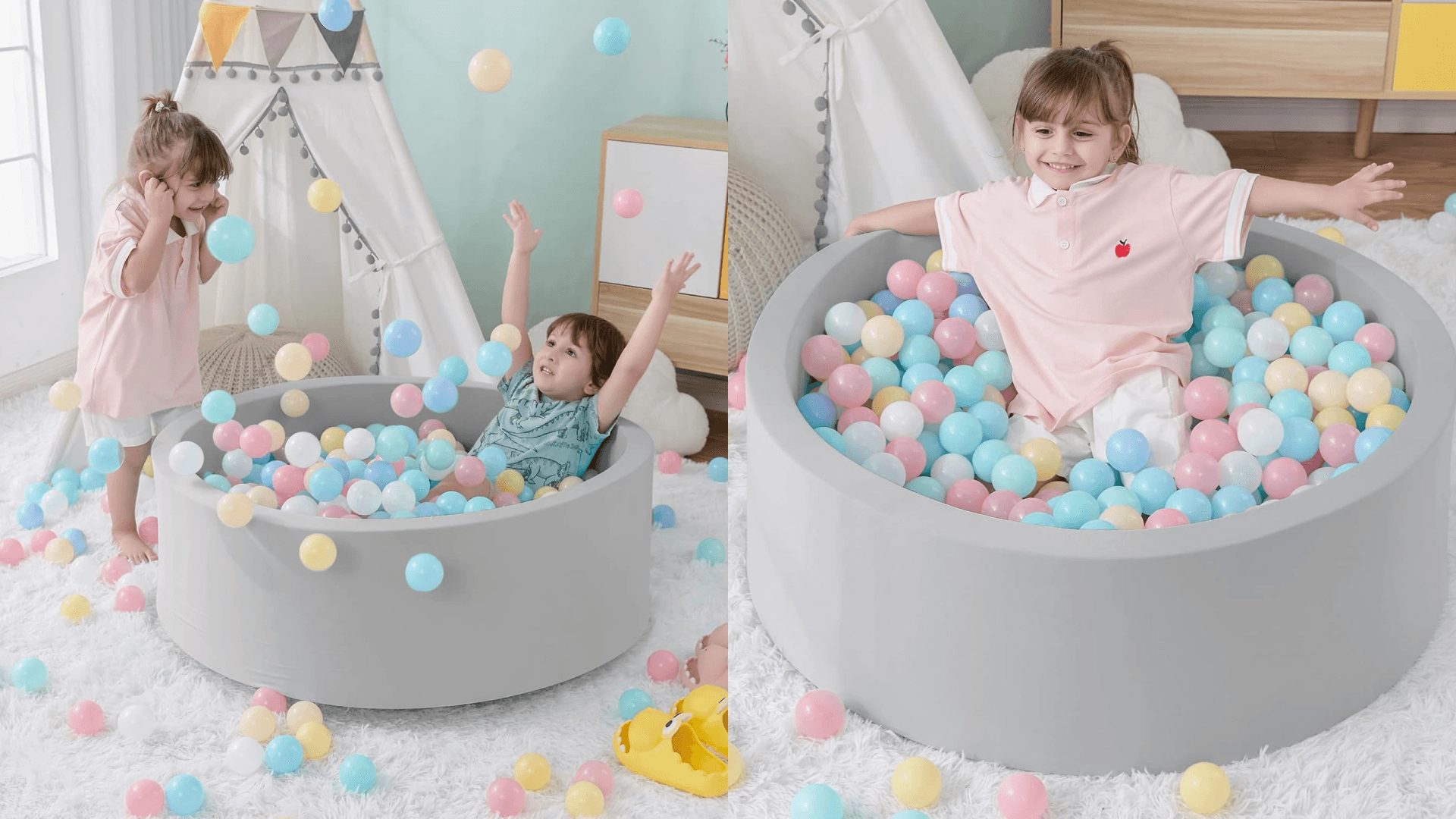 memory foam ball pit